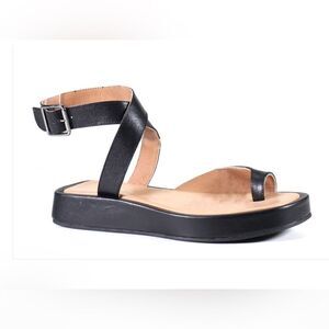 Diba True Down Stream Ankle Strap Flatform Sandal Size 9